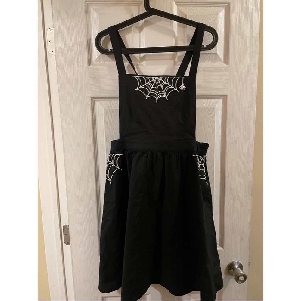 Spider Web Embroidered Pinafore 🕷🕸